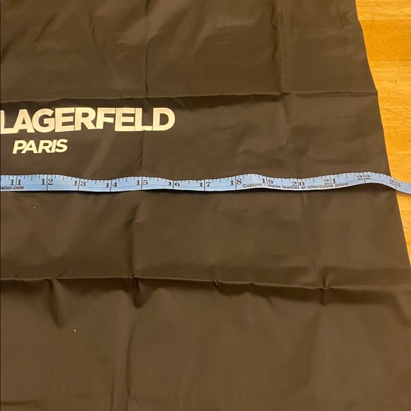 Karl Lagerfeld very large dust bag about 23 x 23 Black w white lettering NWOT - Picture 2 of 5